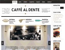 Tablet Screenshot of caffealdente.com